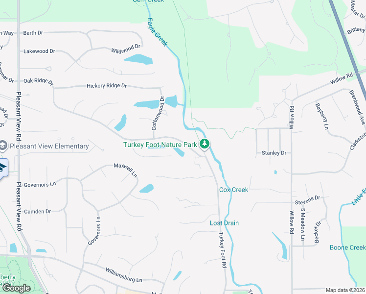 map of restaurants, bars, coffee shops, grocery stores, and more near 10527 Oak Ridge Drive in Zionsville