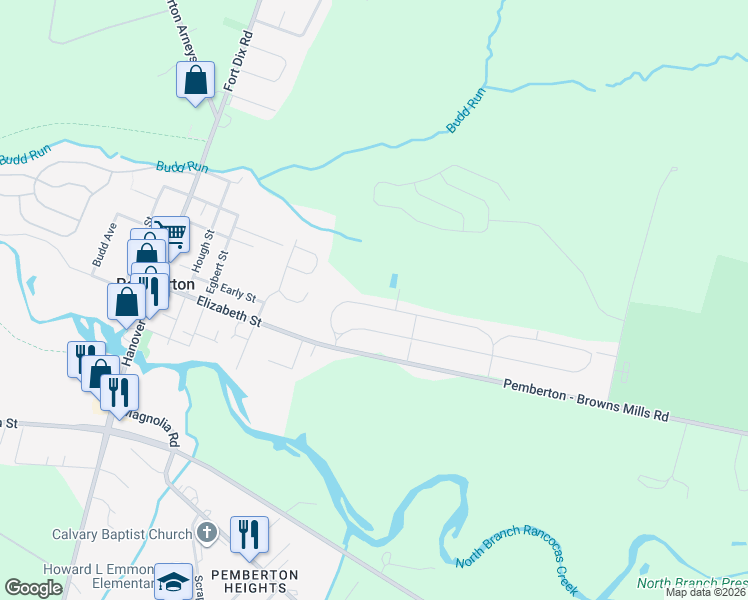 map of restaurants, bars, coffee shops, grocery stores, and more near 120 Lemmon Avenue in Pemberton