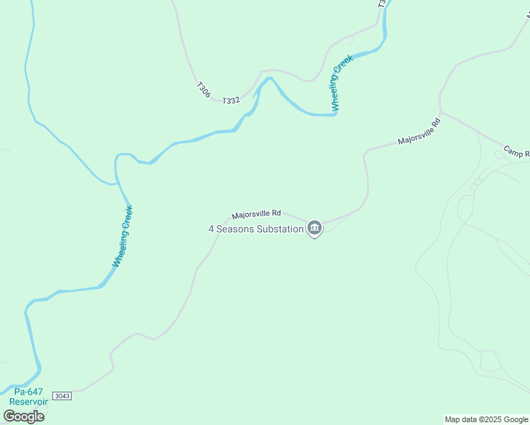 map of restaurants, bars, coffee shops, grocery stores, and more near Majorsville Road in West Finley