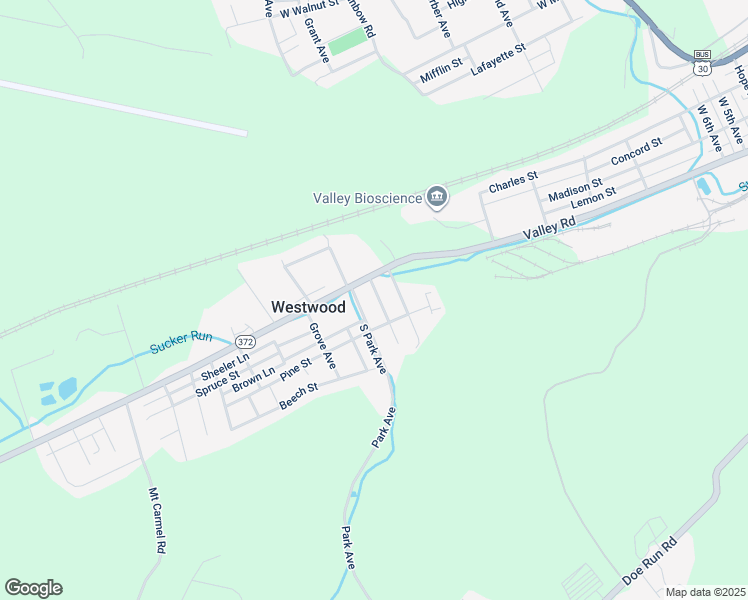 map of restaurants, bars, coffee shops, grocery stores, and more near 24 Bradley Avenue in Coatesville