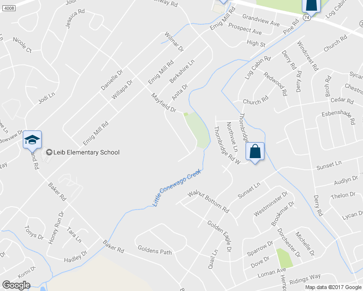 map of restaurants, bars, coffee shops, grocery stores, and more near 2714 Anita Dr in Dover