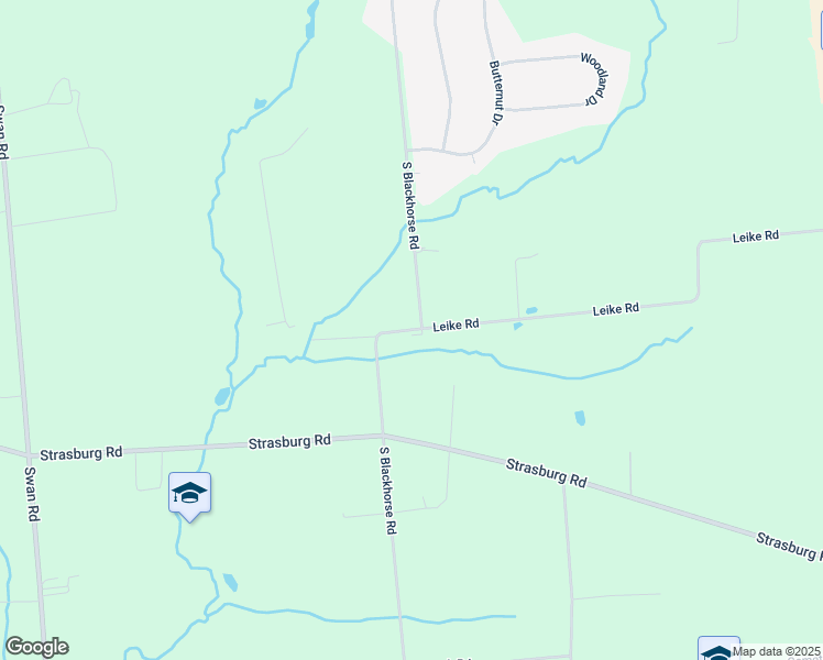 map of restaurants, bars, coffee shops, grocery stores, and more near 3116 South Blackhorse Road in Parkesburg