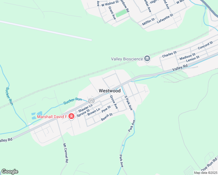 map of restaurants, bars, coffee shops, grocery stores, and more near 5 Shady Lane in Westwood