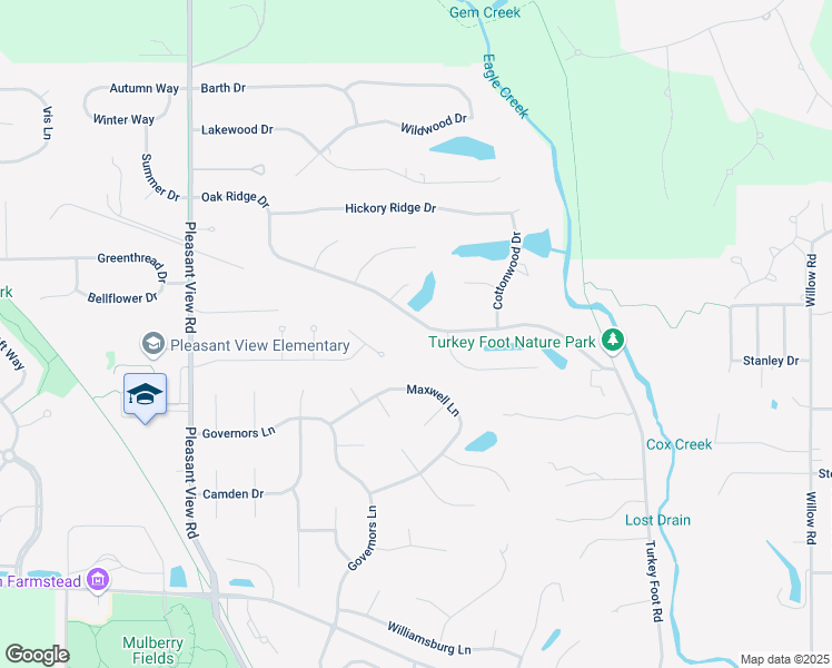 map of restaurants, bars, coffee shops, grocery stores, and more near 10233 Oak Ridge Drive in Zionsville
