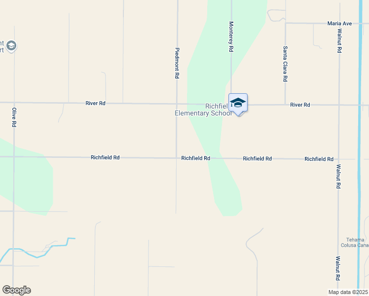 map of restaurants, bars, coffee shops, grocery stores, and more near 23700 Richfield Road in Corning