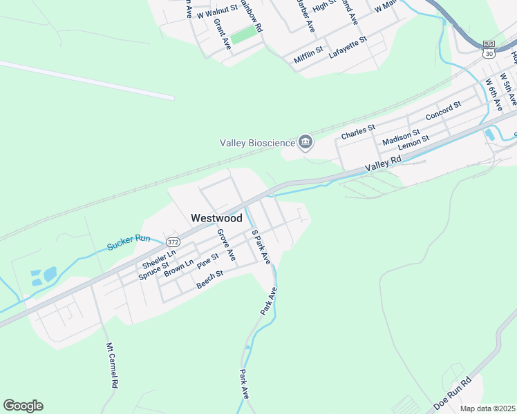 map of restaurants, bars, coffee shops, grocery stores, and more near 24 Bradley Avenue in Coatesville