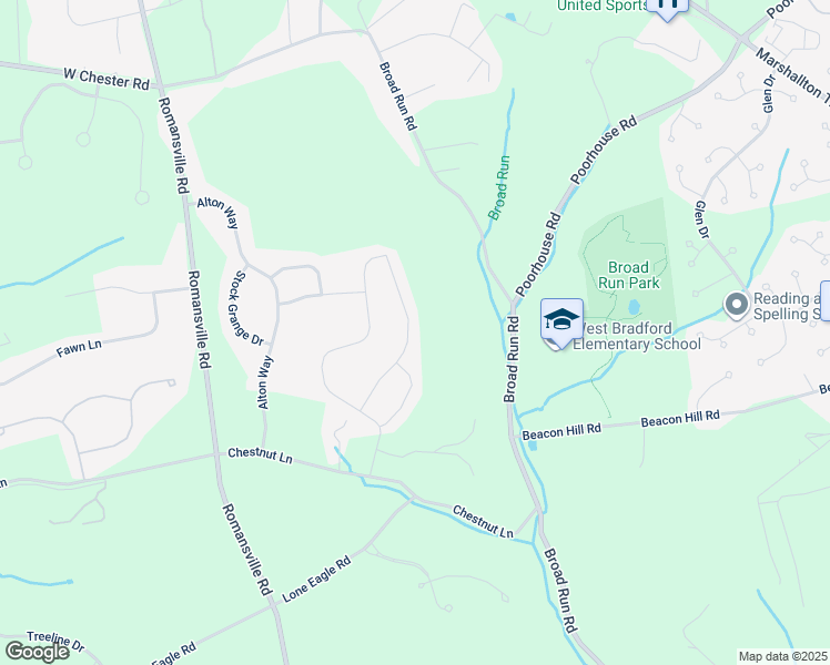 map of restaurants, bars, coffee shops, grocery stores, and more near 1124 Isabella Court in Downingtown