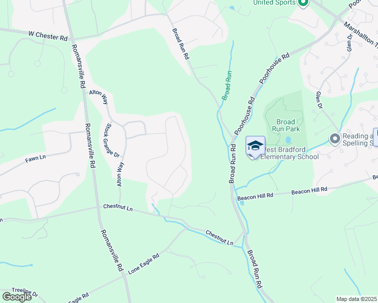 map of restaurants, bars, coffee shops, grocery stores, and more near 1124 Isabella Court in Downingtown