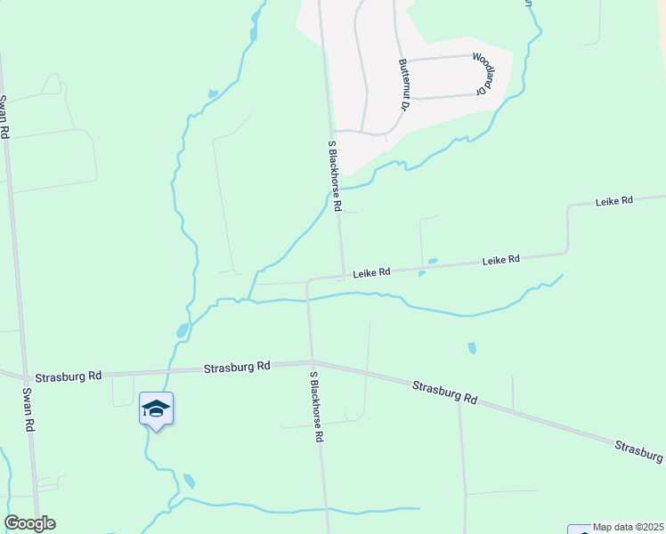 map of restaurants, bars, coffee shops, grocery stores, and more near 5080 Leike Road in Parkesburg