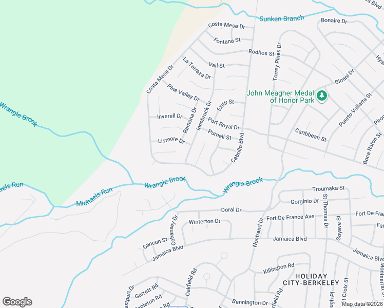 map of restaurants, bars, coffee shops, grocery stores, and more near 240 Cabrillo Boulevard in Toms River