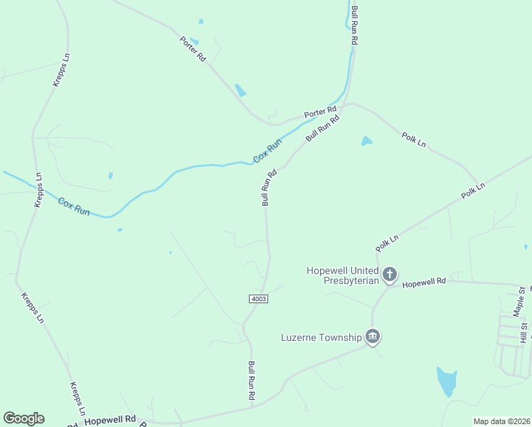 map of restaurants, bars, coffee shops, grocery stores, and more near 740 State Route 4003 in Brownsville