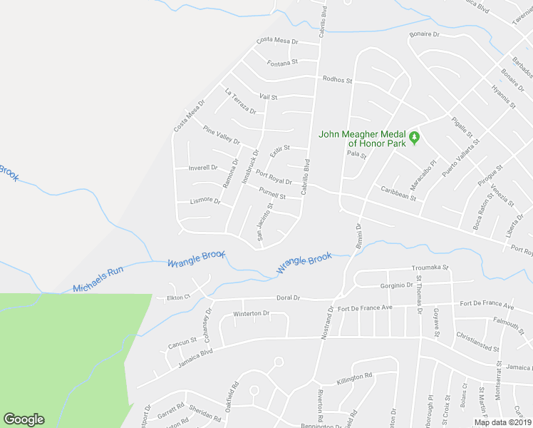 map of restaurants, bars, coffee shops, grocery stores, and more near 8 San Jacinto Street in Toms River