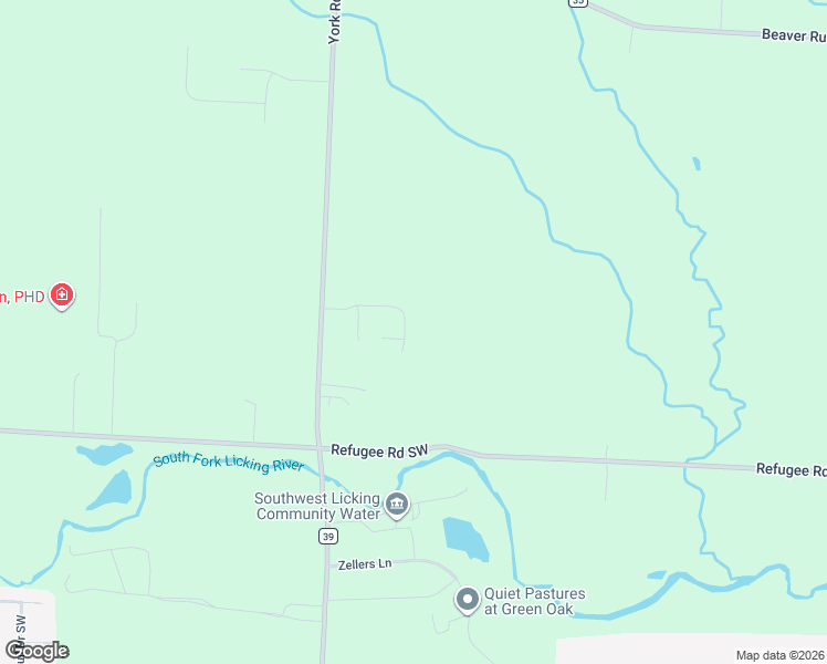 map of restaurants, bars, coffee shops, grocery stores, and more near 165 Almahurst Road in Pataskala