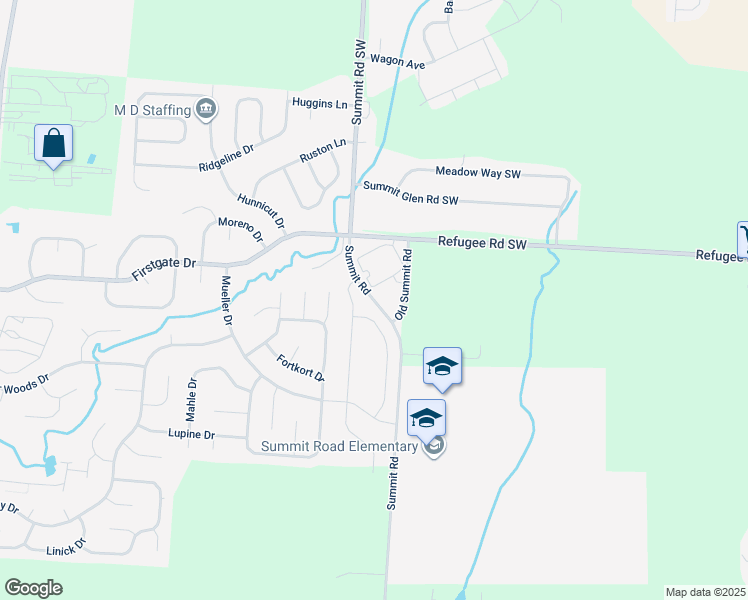 map of restaurants, bars, coffee shops, grocery stores, and more near Township Highway 26 in Reynoldsburg