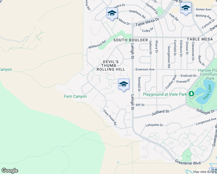 map of restaurants, bars, coffee shops, grocery stores, and more near 1401 Blue Sage Court in Boulder