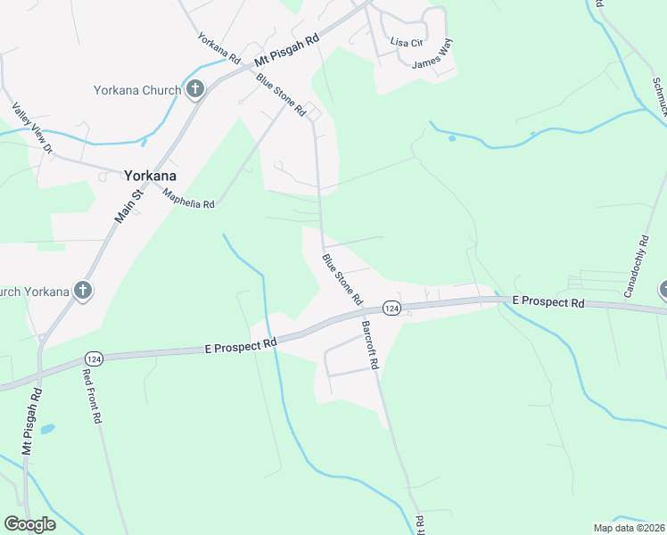 map of restaurants, bars, coffee shops, grocery stores, and more near 179 Blue Stone Road in York