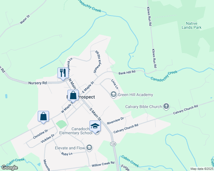 map of restaurants, bars, coffee shops, grocery stores, and more near 126 Livia Lane in Wrightsville