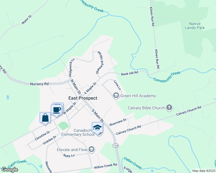 map of restaurants, bars, coffee shops, grocery stores, and more near 126 Livia Lane in Wrightsville