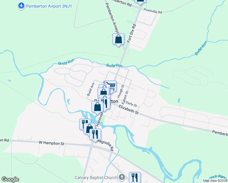 map of restaurants, bars, coffee shops, grocery stores, and more near 52 Hanover Street in Pemberton