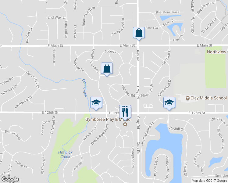 map of restaurants, bars, coffee shops, grocery stores, and more near 4535 Lockerbie Court in Carmel