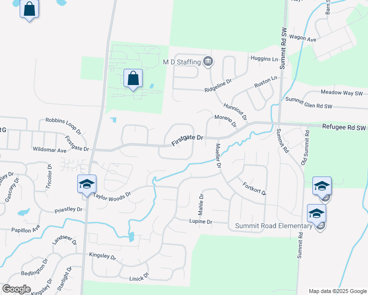 map of restaurants, bars, coffee shops, grocery stores, and more near 778 Laile Court in Reynoldsburg