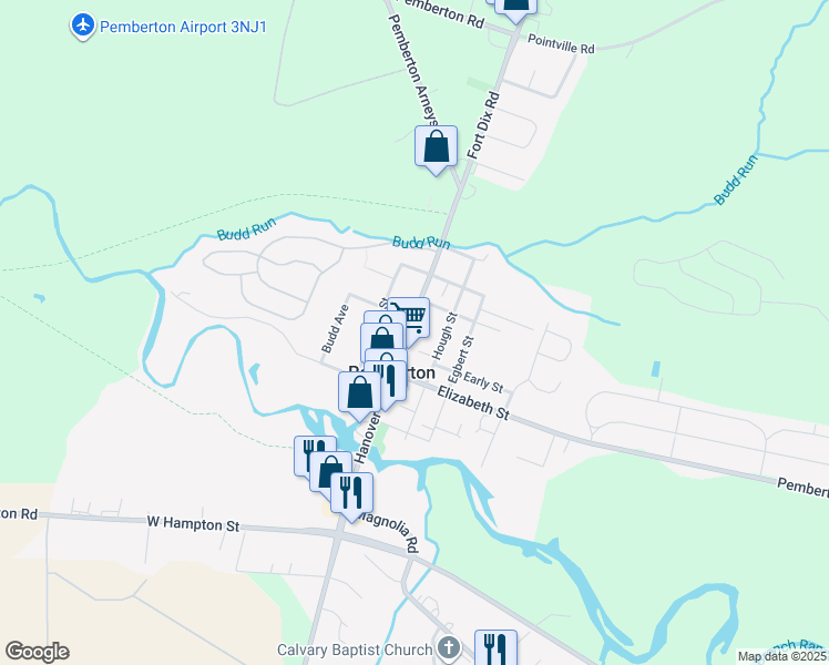 map of restaurants, bars, coffee shops, grocery stores, and more near 52 Hanover Street in Pemberton
