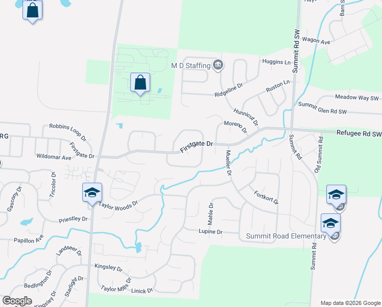 map of restaurants, bars, coffee shops, grocery stores, and more near 777 Laile Court in Reynoldsburg