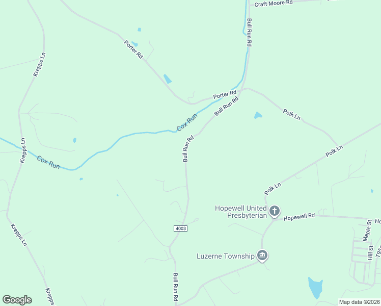 map of restaurants, bars, coffee shops, grocery stores, and more near 736-740 State Route 4003 in Brownsville