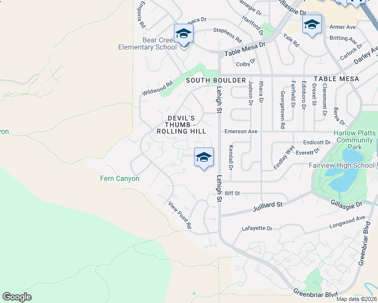 map of restaurants, bars, coffee shops, grocery stores, and more near 48 Benthaven Place in Boulder