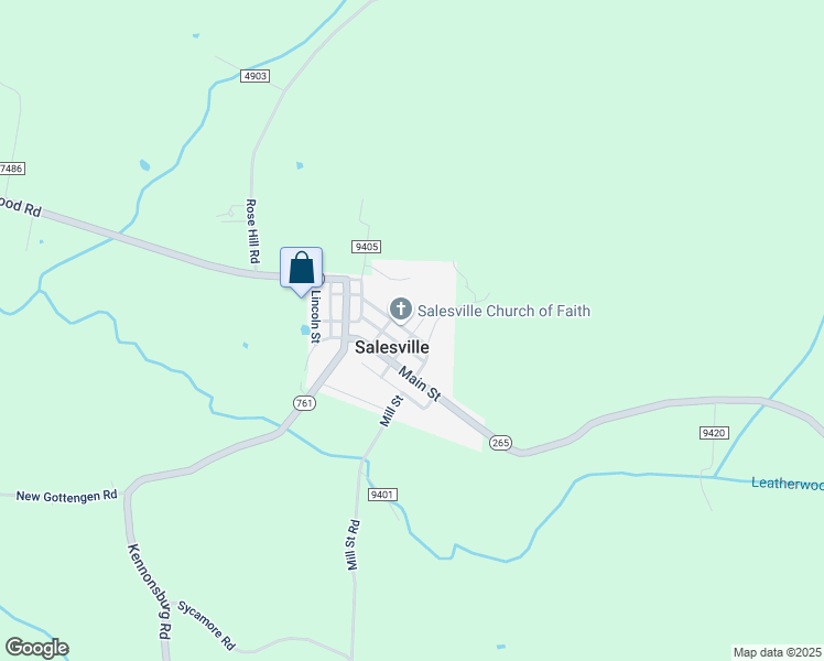 map of restaurants, bars, coffee shops, grocery stores, and more near 105 Locust Street in Salesville