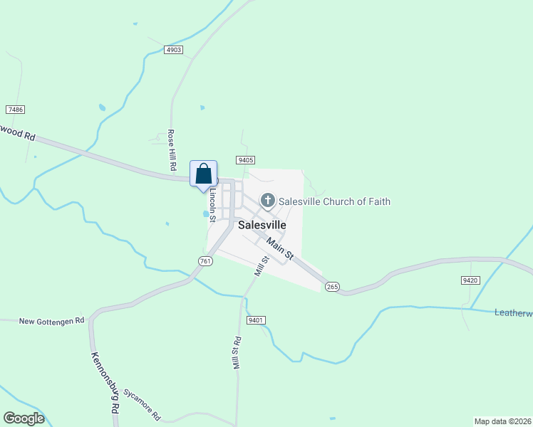 map of restaurants, bars, coffee shops, grocery stores, and more near 105 Locust Street in Salesville