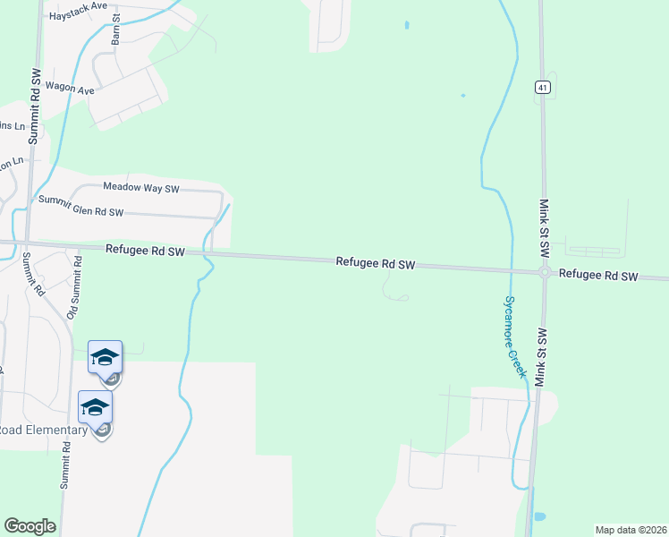 map of restaurants, bars, coffee shops, grocery stores, and more near 13293 Refugee Road Southwest in Pataskala