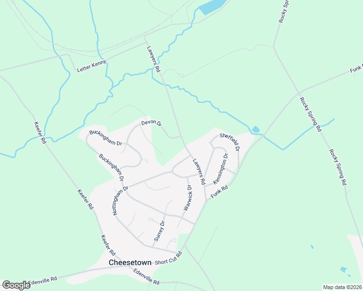 map of restaurants, bars, coffee shops, grocery stores, and more near 2915 Lawyers Road in Chambersburg