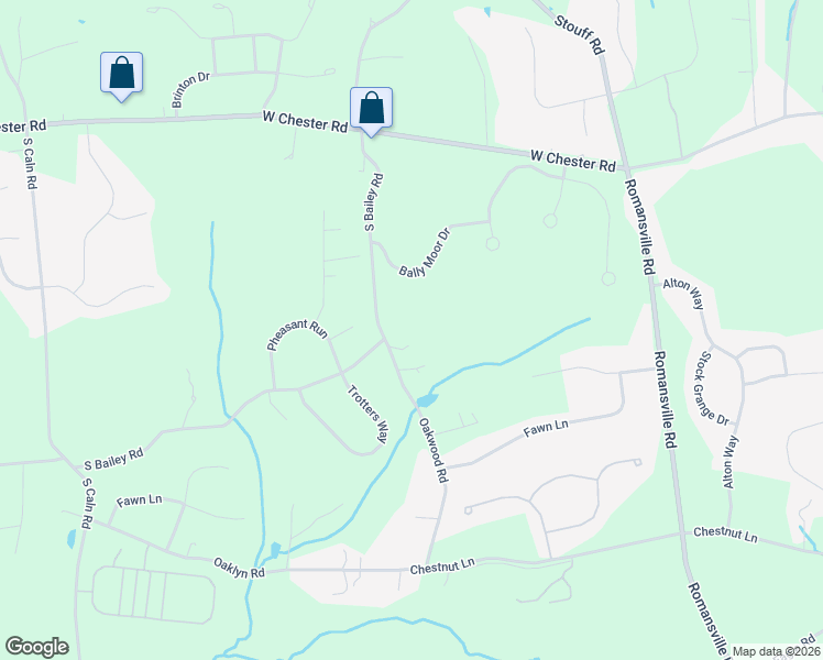 map of restaurants, bars, coffee shops, grocery stores, and more near 1461 Oakwood Road in Coatesville