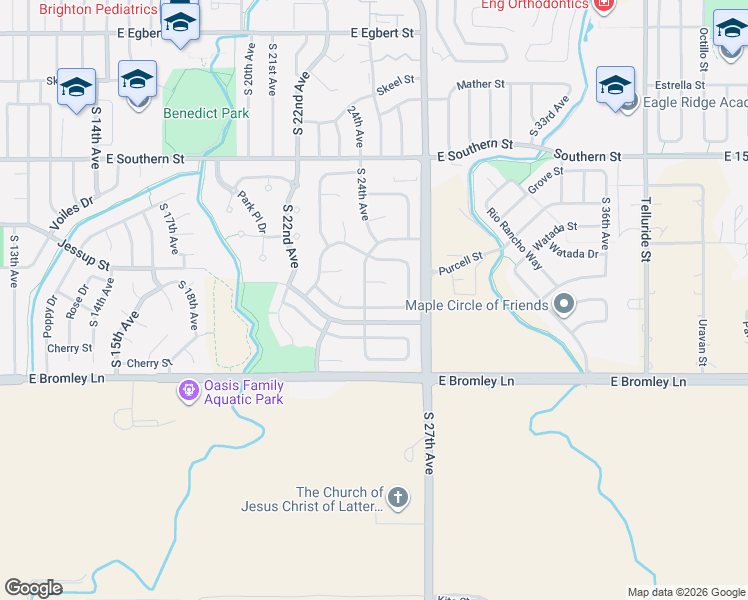 map of restaurants, bars, coffee shops, grocery stores, and more near 2462 Purcell Place in Brighton