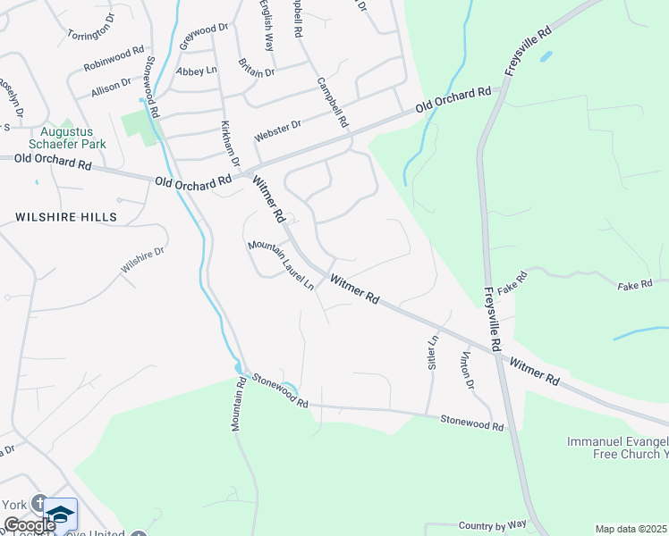 map of restaurants, bars, coffee shops, grocery stores, and more near 664 Campbell Road in York