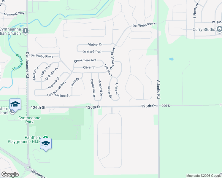 map of restaurants, bars, coffee shops, grocery stores, and more near 12843 Cellar Street in Fishers