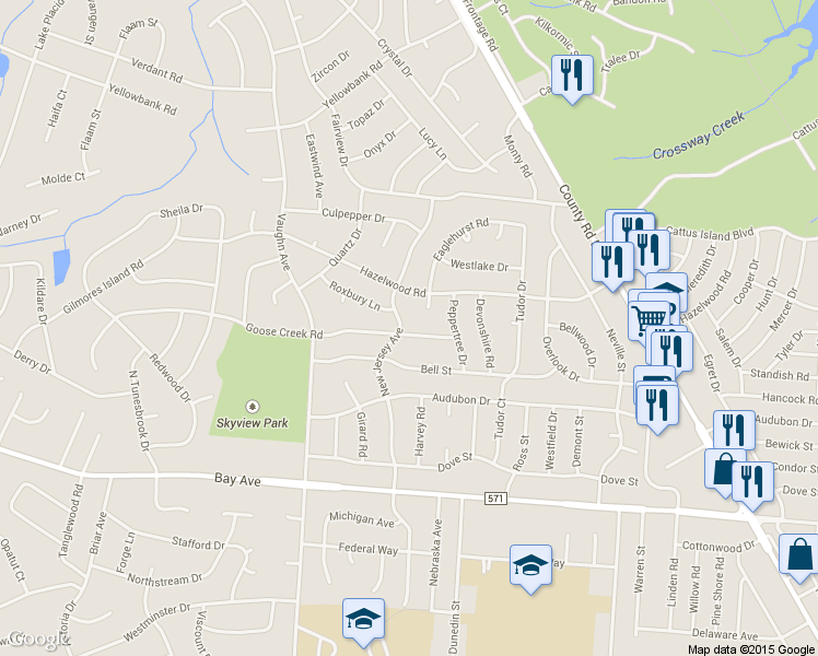 map of restaurants, bars, coffee shops, grocery stores, and more near 873 Eaglehurst Court in Toms River