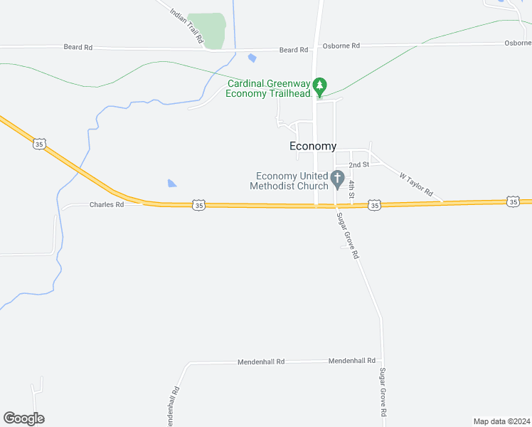 map of restaurants, bars, coffee shops, grocery stores, and more near in Economy