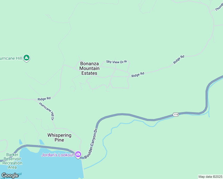 map of restaurants, bars, coffee shops, grocery stores, and more near 210 Blue Spruce Road South in Nederland