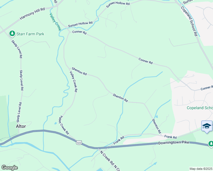 map of restaurants, bars, coffee shops, grocery stores, and more near 857 Shenton Road in West Chester