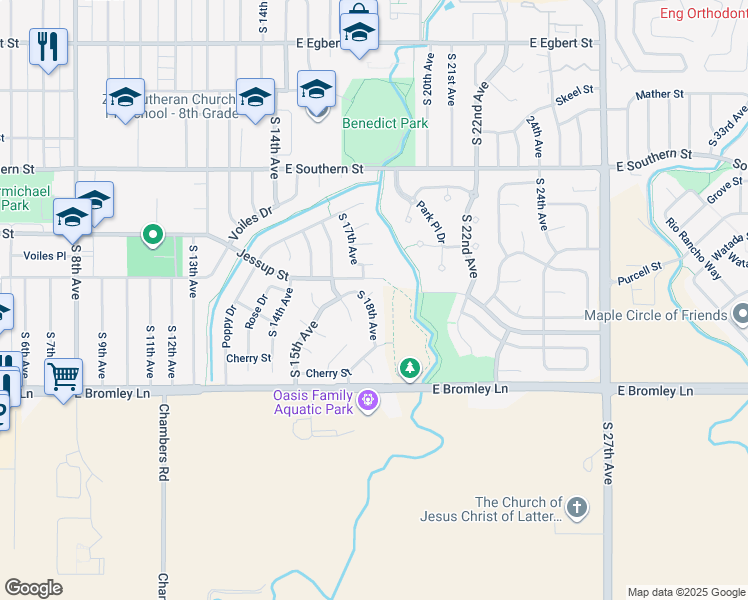map of restaurants, bars, coffee shops, grocery stores, and more near 1818 Apricot Court in Brighton