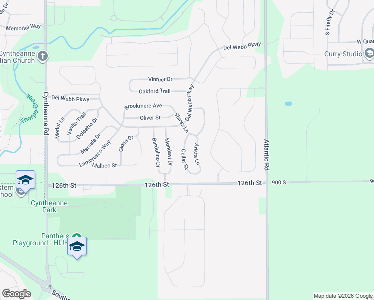 map of restaurants, bars, coffee shops, grocery stores, and more near 12843 Cellar Street in Fishers