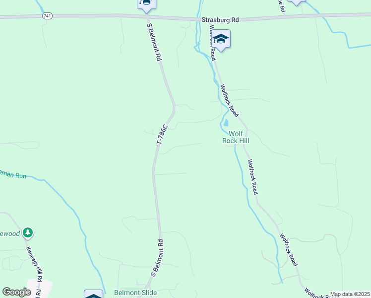 map of restaurants, bars, coffee shops, grocery stores, and more near 271 South Belmont Road in Paradise