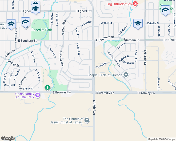 map of restaurants, bars, coffee shops, grocery stores, and more near 2455 Wolf Creek Drive in Brighton