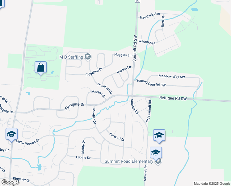 map of restaurants, bars, coffee shops, grocery stores, and more near 9212 Firstgate Drive in Reynoldsburg