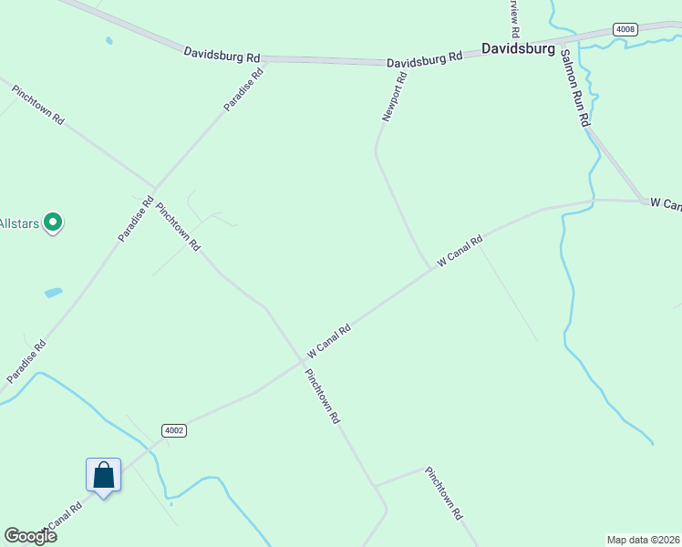 map of restaurants, bars, coffee shops, grocery stores, and more near 4275 West Canal Road in Dover