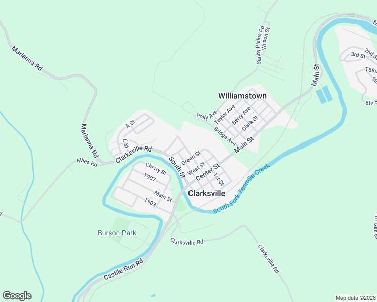 map of restaurants, bars, coffee shops, grocery stores, and more near 386 Market Street in Clarksville