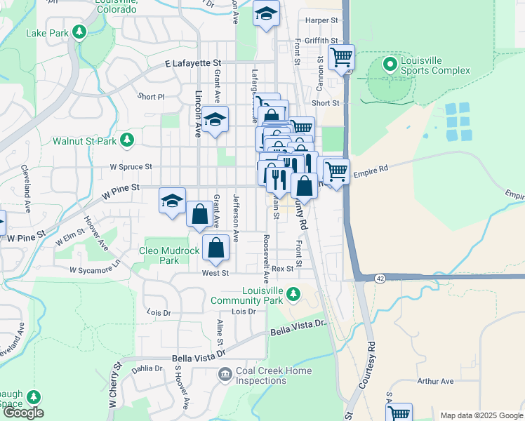 map of restaurants, bars, coffee shops, grocery stores, and more near 509 Lafarge Avenue in Louisville