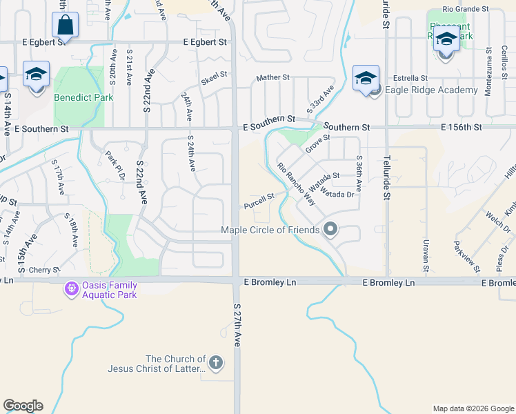 map of restaurants, bars, coffee shops, grocery stores, and more near 2901 Purcell Street in Brighton